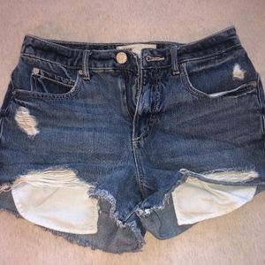 HIGH WAISTED JEAN SHORTS